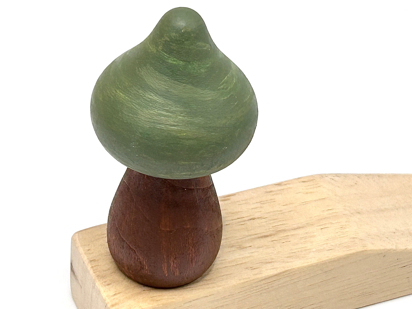 Enchanting Whimsy: Doorstop with Creative Woodcarve Mushroom Ornament